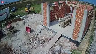 Time Lapse izgradnje obiteljske kuće - rujan 2020.