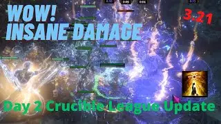 Day 2 Build Update - Vaal Absolution Minion Necromancer - Path of Exile 3.21 Crucible League - WOW!