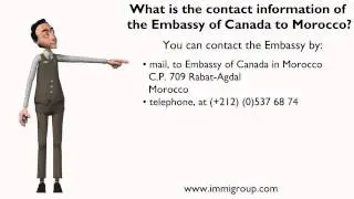 What is the contact information of the Embassy of Canada to Morocco?
