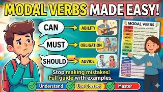 Modals in English Grammar | Can, Could, May, Might | Easy Explanation