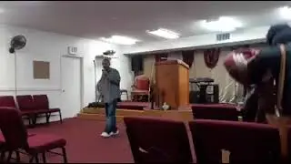 Pastor Craig Pratt teaching the words of God 