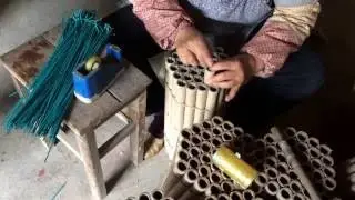 Handmade Roman Candles #EpicFireworks #China