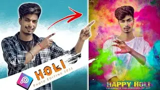 Holi Festival Photo Editing 2022 | Holi Photo Editing picsart Tutorial | Happy Holi Photo Editing
