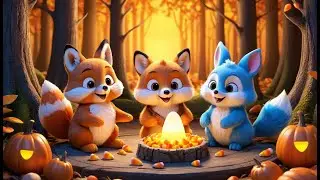 Fluffy Fox and the Candy Corn Forest | Sweet Fox Adventure Song  Kids | Magical Candy Forest Rhyme