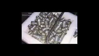 FD-XY1 Thread rolling machine processing E27 lamp holder.#machine #auto #factory #engineering #lamp