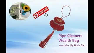 Pipe Cleaners Wealth Bag Lunar Chinese New Year 2025 Chenille Stem Crafts DIY Singapore
