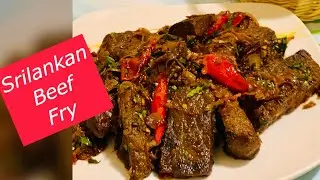 SRILANKAN BEEF FRY| මස් බැදුම| இலங்கையின் சுவையான இறைச்சி பொரியல்