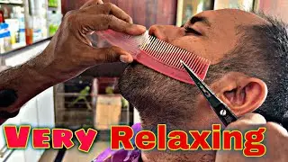 Deep Relaxation: Professional Beard Cutting ASMR ✨ (No Talking, Crisp Sounds)