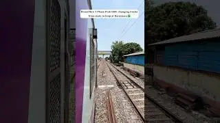 Brand New 3 Phase Pink EMU changing tracks from main to loop at Baruipara ✅