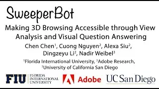 SweeperBot: Making 3D Browsing Accessible through View Analysis and Visual Question Answering