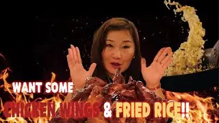 How to cook delicious and easy to learn Wings and fried rice 🍚