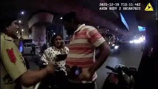 Anjali Char Rasta Ahmedabad Traffic Police Slapping Woman Case | Uncut Bodycam video
