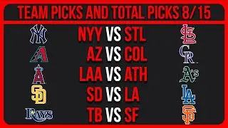 MLB Picks Today 8/15/25 | MLB Picks & Predictions Today 8/15/25