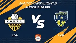 Match 13 - COB vs UCB | Highlights | FanCode ECS Hungary, 2022 Day 4 | ECS22.301