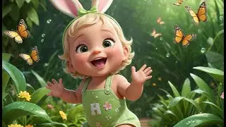 🐰 Little Bunny Friends Hopping Through the Garden 🌼🎶 | Fun Action & Learning Song for Toddlers