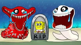 HUNGRY WORM R.I.P SpongeBob &hellip; Please Wake Up 😢 | Dark SpongeBob Animation