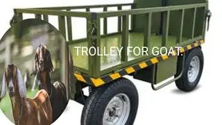 TROLLEY FOR GOAT | GOAT FARMING TIPS | GOAT FARMING | GOAT FARM | SHELIPALAN | MINI TROLLEY | GOAT🐐|