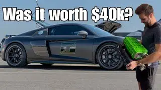 Taking My Audi R8 To The Drag Strip After $40,000 Supercharger Install…