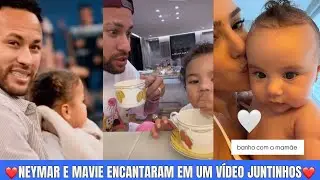 Neymar e Mavie Encantaram! Mavie Colocando a Mão na Bebida e a Reação do Neymar foi a Melhor