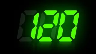 FREE 120 seconds countdown led style | Magic green screen
