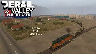 Derail Valley Simulator - Setting Up A long And Heavy Train In MP! Part. 1 (Vod)