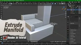 Extrude Manifold Blender vs Push Pull SketchUp