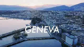 Geneva, Switzerland 🇨🇭 1 Hour of Aerial Footage in 4K [Stock Video]