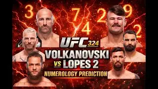 Volkanovski vs Lopes 2 Numerology Breakdown | UFC 325 Full card Prediction & Energy Analysis #ufc