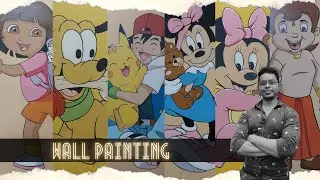 Wall Painting | cartoon Characters | Tushar Paul
