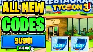 *NEW* ALL WORKING SUSHI UPDATE CODES FOR RESTAURANT TYCOON 3! Roblox Restaurant Tycoon 3 Codes