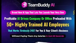 TeamBuddy AI Overview: Launch Your business with a pre-loaded team of 50+ AI employees.