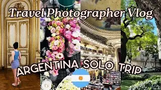 Одиночная поездка женщины в Буэнос-Айрес, Аргентина, в качестве фотографа