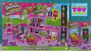 Shopkins Kinstructions Shopville Town Center & Checkout Lane Review | PSToyReviews