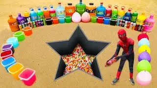 Experiment: Big Toothpaste Eruption from Star pit, Giant Pepsi, Mirinda, Fanta, Coca Cola vs Mentos