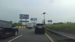 Drive Along Prof. Sedyatmo Toll Road From Benda Tangerang to Kamal Muara North Jakarta