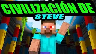 MINECRAFT pero me UN&Iacute; a la CIVILIZACI&Oacute;N de STEVE PARQUE TEMATICO