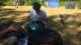 Alexandre Lora exploring a Luna Soundsculpture