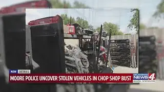 Moore police uncover stolen vehicles in chop shop bust