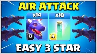 Easy 3 Star | Th13 Dragon Attack Strategy | Best RC Attack TH13 Invisibility Spell Strategy | Coc