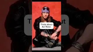 Since it&rsquo;s #axlrose birthday today here&rsquo;s some #trivia about him.#singer #fypシ #gunsnroses