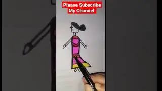 DRAWING BARBIE DOLL easy to draw