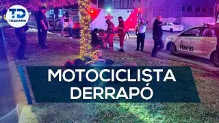 Motociclista perdi&oacute; el control; se estrello contra camell&oacute;n