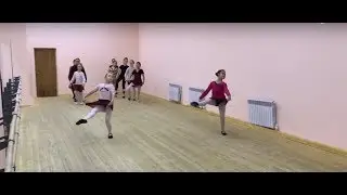 ШКОЛА СТУДИЯ КАЗАНЬ--ПОЛЬКА ОТ НОГИ-ВЕРОНИКА И АЗАЛИЯ .
