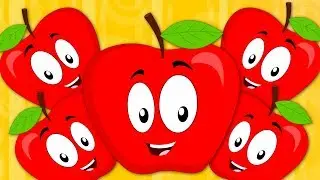 Five Red Apples | Nursery Rhymes Songs For Kids | Baby Rhyme | Children Videos