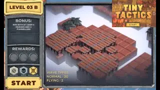 Tiny Tactics #33 Beach Level 03B - 4 Marines & 4 Pummellers - Nightmare