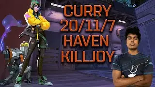 T1 CURRY - KILLJOY - HAVEN - (20/11/7) - VALORANT POV