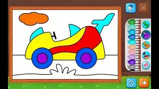 &ldquo;Coloring a Toy Car 🚗🌿 | Learn Colors for Kids | Tiny Color Tales&rdquo;