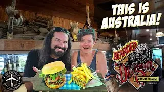 EATING AT THE BEARDED DRAGON PUB IN AUSTRALIA?! Australian Coast Food Tour!