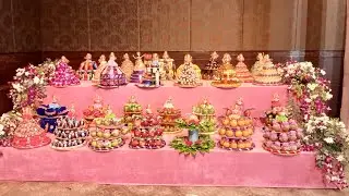 Seer Varisai Thattu Puberty Half Saree Function Special 51 Plates Fruit Decoration by RB3 7401241066