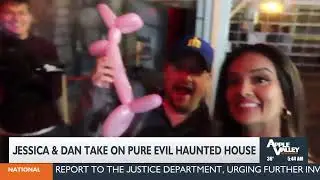 Jessica and Dan take on Pure Evil Haunted House